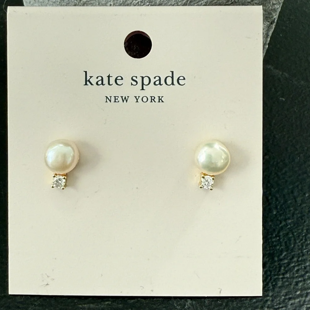 Kate Spade NEW Pearls Of Wisdom Studs